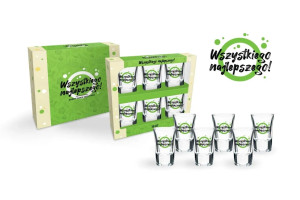 Zestaw 6 kieliszków HAPPY DAY Green Wszystkiego Najlepszego 35ml