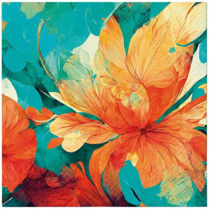 Serwetki 33x33 Zen Abstract Flower 20szt