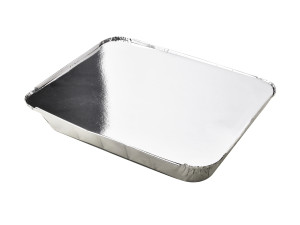 BASIC KITCHEN Foremka aluminiowa z pokrywą 33x26x4,5cm do pieczenia