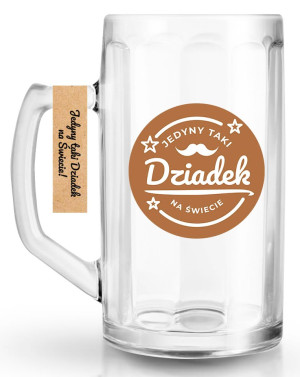 DZIEŃ DZIADKA Kufel do piwa 500ml JEDYNY TAKI DZIADEK