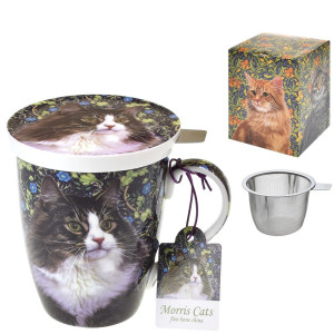 Kubek z zaparzaczem 450ml bone china