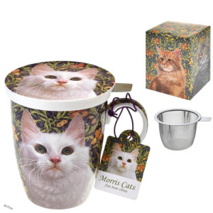 Kubek z zaparzaczem 450ml bone china