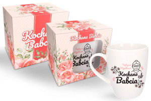 DZIEŃ BABCI Kubek 300ml KOCHANA BABCIA