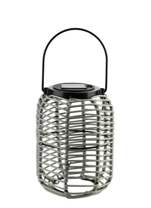 SOKKE GREY Lampion solarny 15x20/31cm