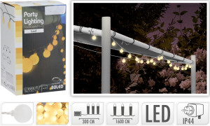 GIRLANDA OGRODOWA 80 ŻARÓWEK LED PARTY LIGHTING