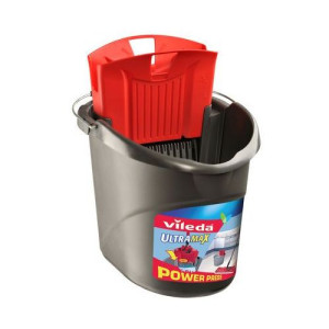VILEDA ULTRAMAX Wiadro owlane, czerwono-czarne z wyciskaczem