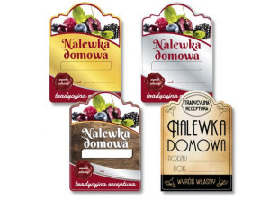 Etykiety na nalewki,wino Komplet 60sztwzór 1