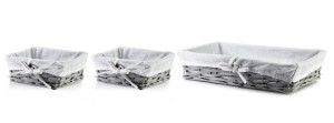WILL Komplet 3 koszy 39x25x9/19x16x8/19x16x8 cm wiklina