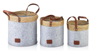 AMPARO KOMPLET 3 KOSZY 28x28x28/24x24x24/20x20x20 cm