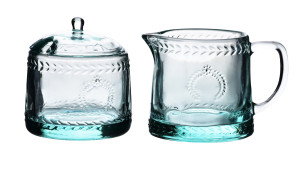 ECILA LIGHT Komplet  cukiernica  9x9x7,3 cm z mlecznikIEM 300ml