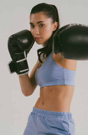 Top sportowy Rio wełniany, niebieski