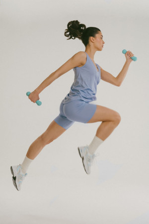 Kolarki sportowe Sydney wełniane, niebieskie