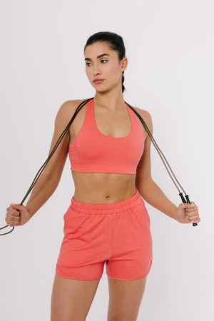 Spodenki sportowe Tokio wełniane, peach pink