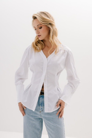 Koszula Jackie Shirt bawełniana, biała