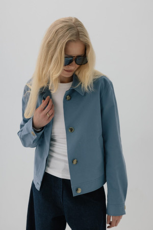 Kurtka bawełniana Odette, niebieska