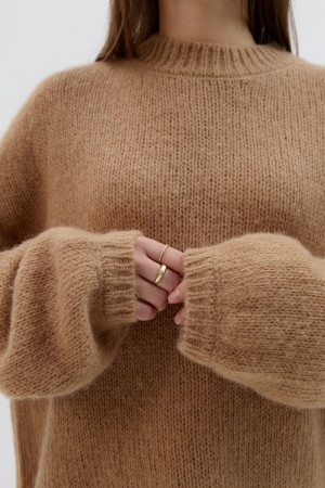 Sweter Willow – wełniany sweter damski 100% merino, beżowy