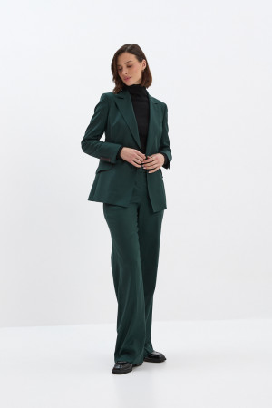 Spodnie Deep, wełniane, zielone