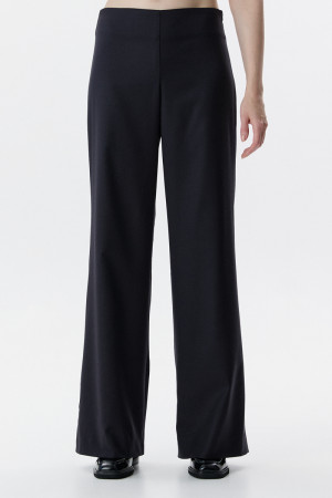 Spodnie Lumen, wełniane, flanelowe, ciemnoszare