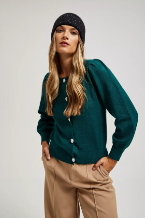 Dzianinowa czapka czarna