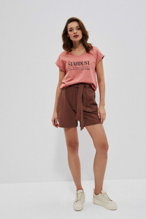 Gładkie szorty z bawełny