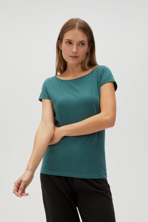 Dopasowany t-shirt zielony