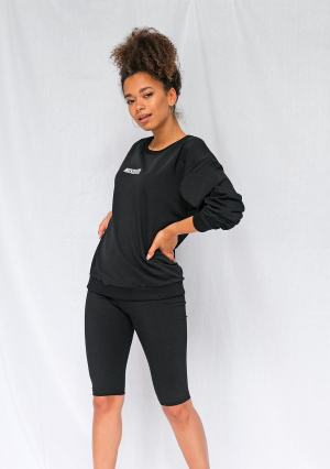 Basic - Bluza logo Czarna