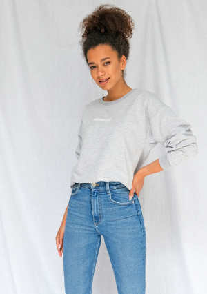 Basic - Bluza logo Szara