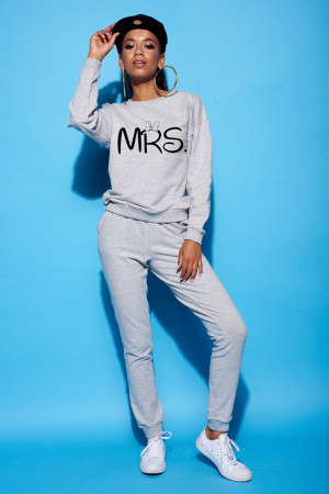 Bluza damska "mrs" Szary Melanż