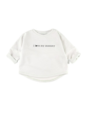 Bluza dziecięca "I love mommy" Biała