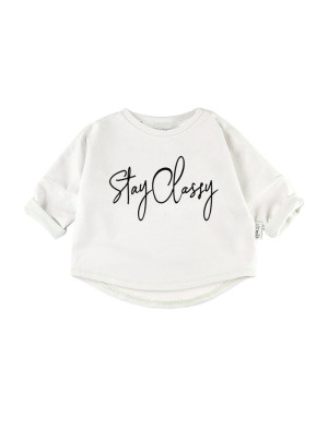 Bluza dziecięca "stay classy" Biała