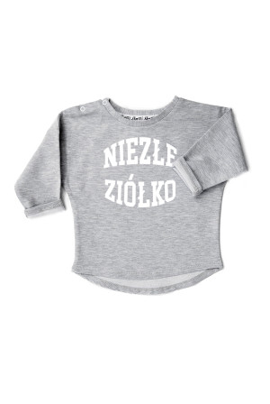 Bluza dziecięca "niezłe ziółko" Szary Melanż