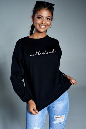 Bluza damska "motherhood" Czarna