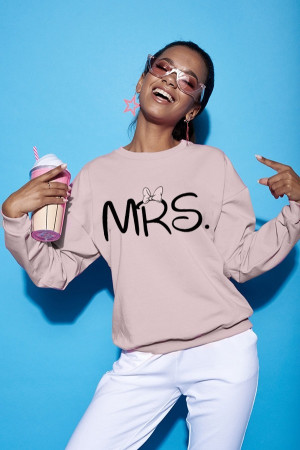 Bluza damska "mrs" Pudrowy Róż