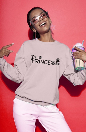 Bluza damska "princess" Pudrowy Róż