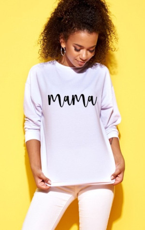 Bluza damska "mama" Biała