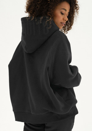 Mesh - Bluza kangurka oversize Deep Black