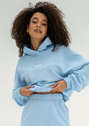 Icon - Bluza z kapturem i ściągaczem Baby Blue