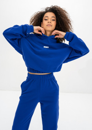 Icon - Bluza z kapturem i ściągaczem Cobalt Blue