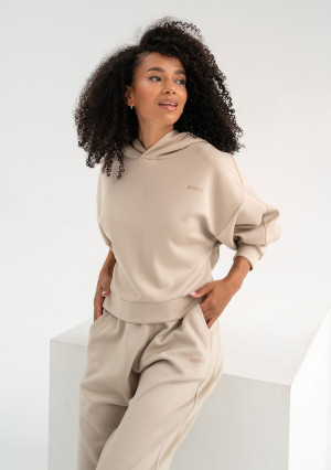 Chase - Bluza z kapturem Light Beige