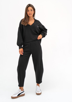 Ollie - Spodnie dresowe z dzianiny soft Black