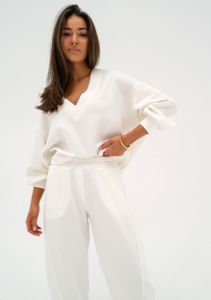 Ollie - Bluza z dzianiny soft Ecru