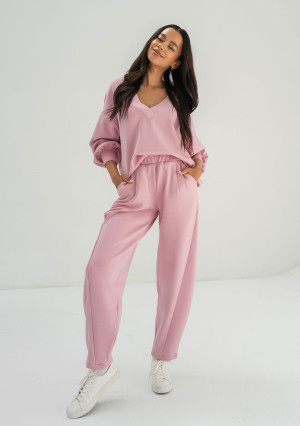 Ollie - Spodnie dresowe z dzianiny soft Pink