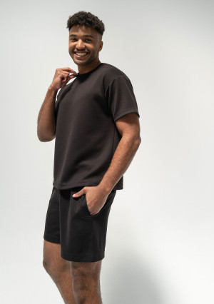 Boyd - Męskie szorty z dzianiny soft Black