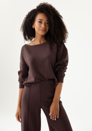 Olin - Bluza z dzianiny soft Brown