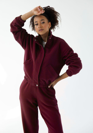 Tide - Rozpinana bluza bomberka Bordo