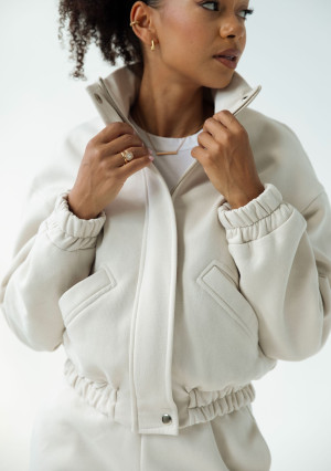 Tide - Rozpinana bluza bomberka Coconut