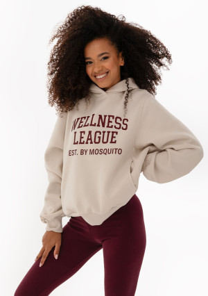 Dean - Bluza z kapturem "Wellness League" Deep Cherry