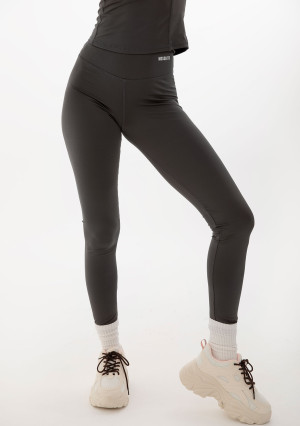 Hi Pure - Legginsy gładkie Dark Stone