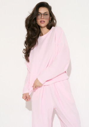 Halo - Longsleeve welurowy Pastel Pink