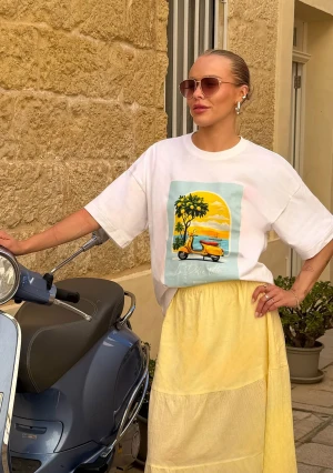 Axis - T-shirt boxy oversize ,,La Dolce Vita"